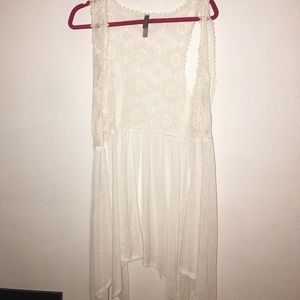tank top lace cardigan